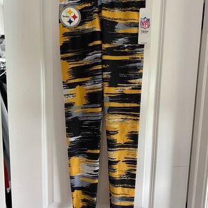 Womens small zubaz Steelers Pittsburg leggings